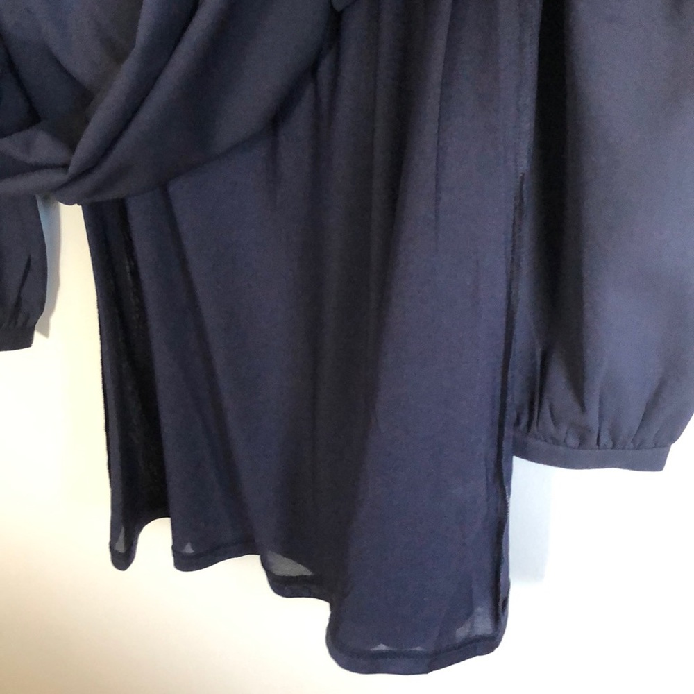 NWOT Love Riche Navy Long Sleeved Dress - Picture 9 of 9